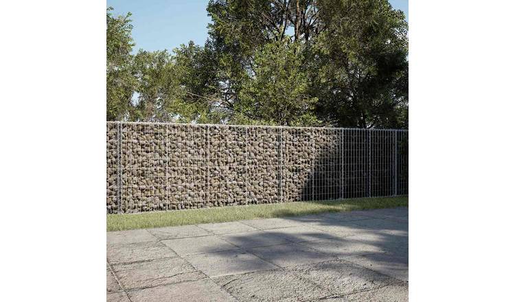 Walplus Stainless Steel Gabion Basket - Silver - 800 x 50 x 100 cm