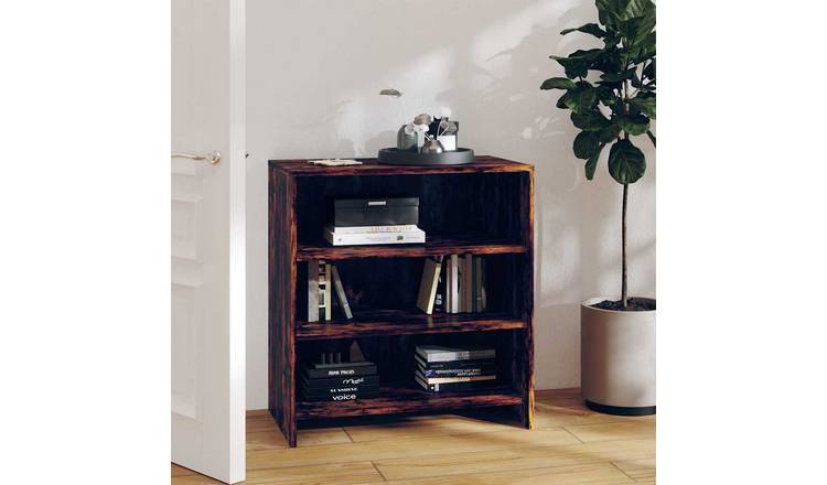 Walplus Engineered Wood Sideboard - Smoked Oak - 70 x 40.5 x 75 cm