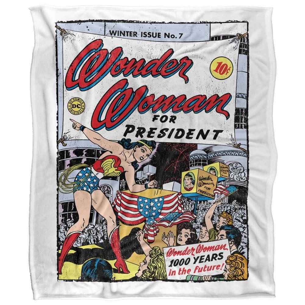Wonder Woman For President Blanket - 147cm x 91cm - Image 1
