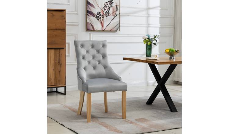 Artemis Home Ravenna Velvet Dining Chairs - Set of 2 - Silver
