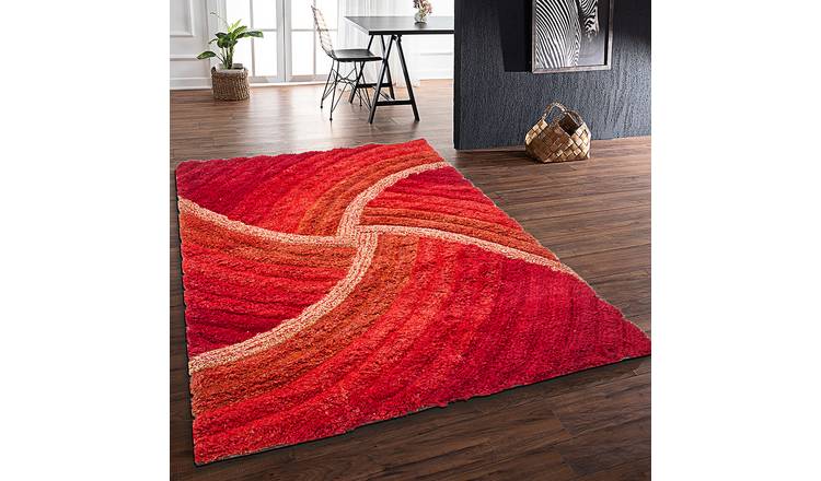 DS Living Ultra Plush Stella Shaggy Rug - Terracotta - 230x160cm