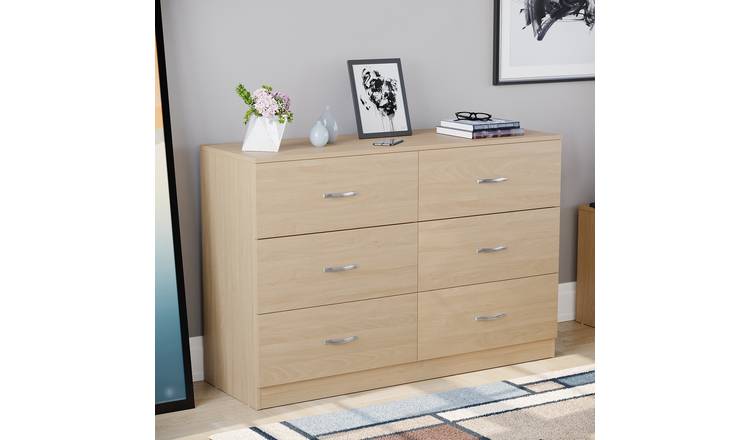 Vida Designs Riano 6 Drawer Chest - Pine