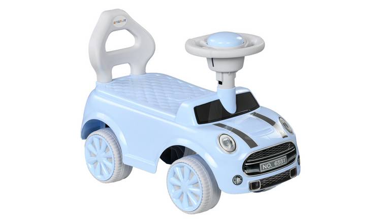 AIYAPLAY 18 to 36 Months Foot to Floor Anti-Tip Ride On Car – Light Blue