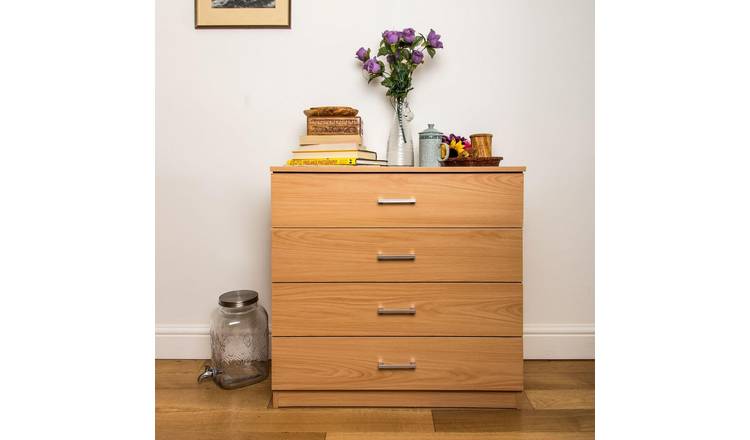 Home Treats Chest of 4 Drawers - Beech
