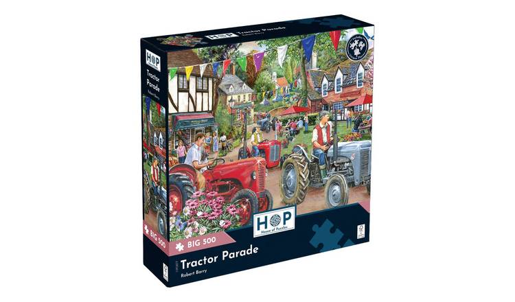 The House of Puzzles Tractor Parade BIG 500 Piece Jigsaw Puzzle