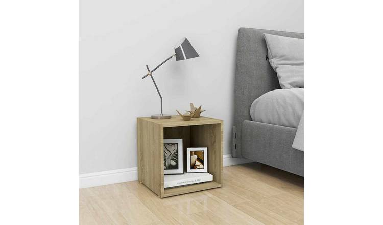 Walplus Engineered Wood TV Cabinet - Sonoma Oak - 37 x 35 x 37 cm