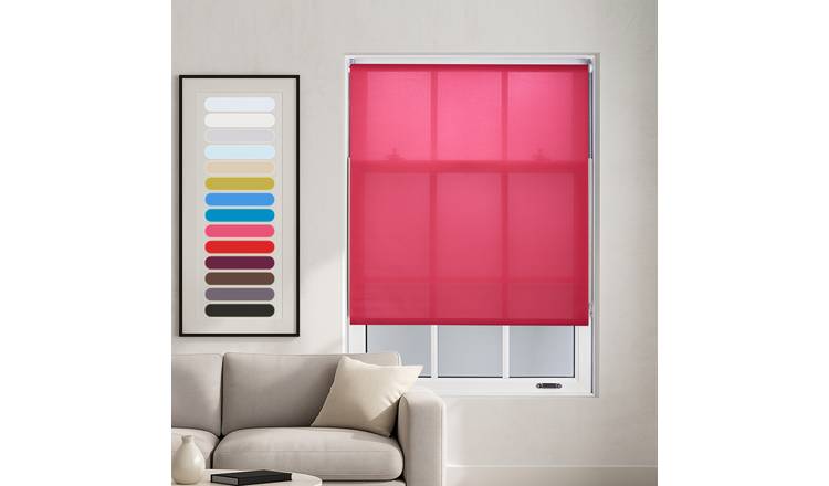 Furnished Fuchsia Daylight Roller Blind - 45 x 165cm