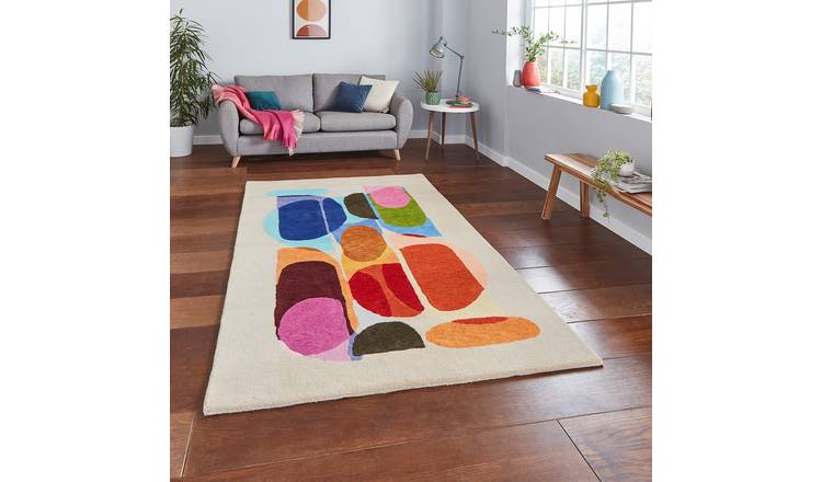 Mega Flooring Multi Modern Abstract Rug - 120 x 170cm