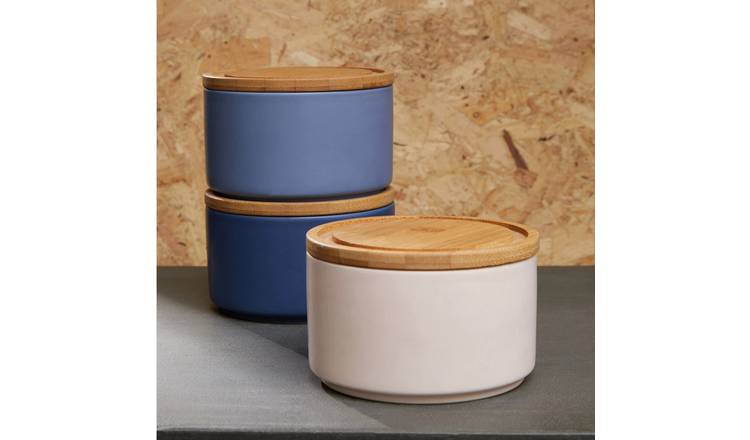 Orsina Fenwick Set of 3 Stacking Canisters