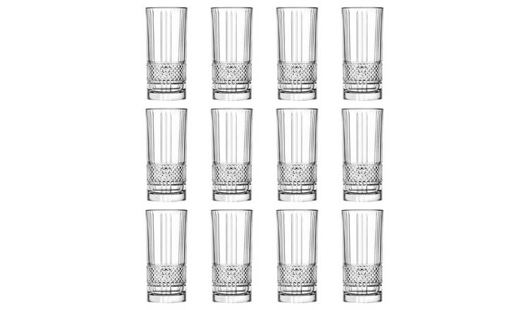 RCR Crystal Brillante Highball Glasses 370ml - Pack of 12