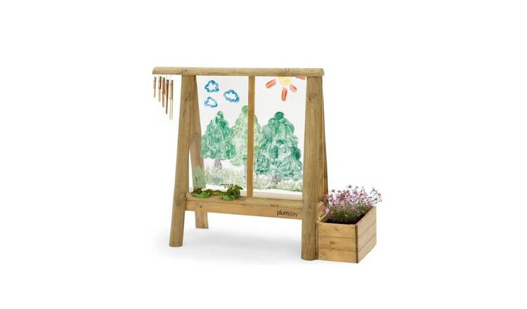 Plum Wooden Create and Paint Easel