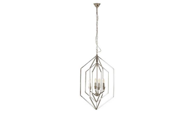 Orsina Venice Hexagonal Chandelier - Silver