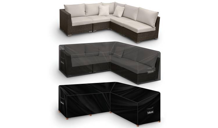 Futura V Shape Waterproof Premium Garden Furniture Cover 215cm - Black
