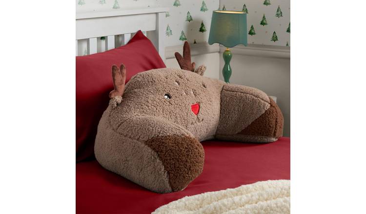 OHS Riendeer Character Cuddle Cushion - Brown