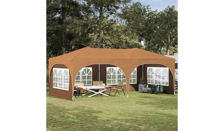 Walplus 575 x 288 x 245 cm Oxford Fabric Garden Pop Up Party Tent - Beige