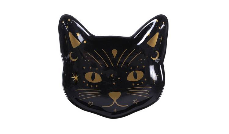 Something Different Cat Trinket Dish - Black