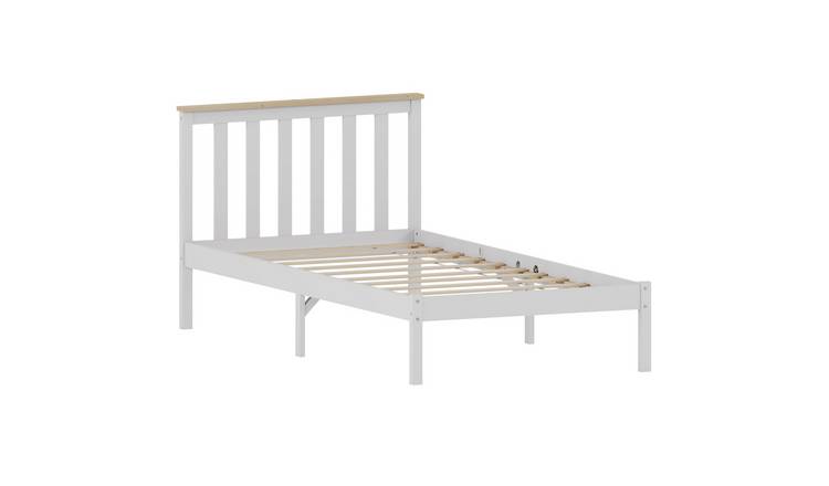 Vida Designs Milan Single Wooden Low Foot Bed - White