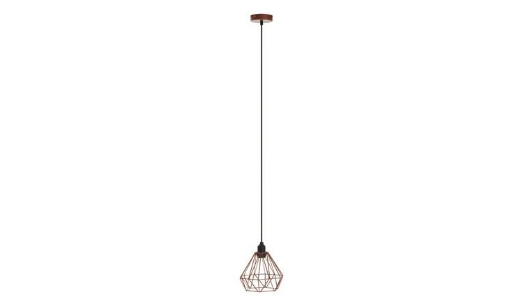 Orsina Bartol Metal Wire Pendant Light - Copper