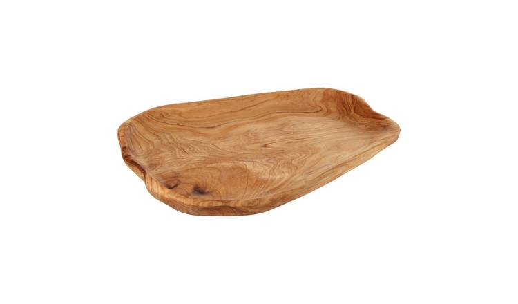 Orsina Savin Serving Platter in Cedarwood - Brown