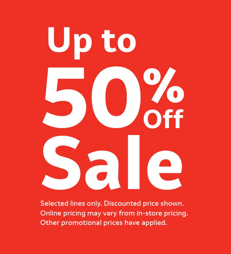 Promotional describing the current sale