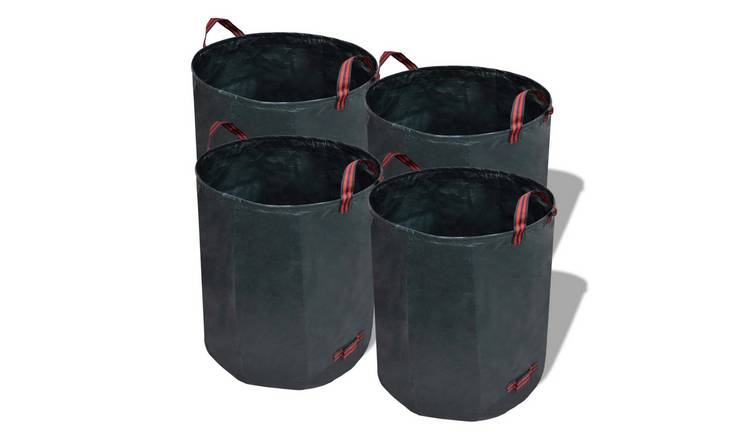 Walplus Set of 4 Polypropylene Waste Bag - Green - 45 x 76 cm