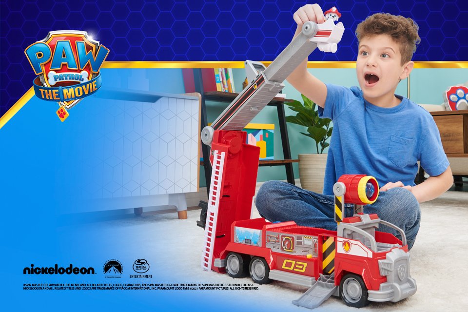 argos paw patrol fire truck