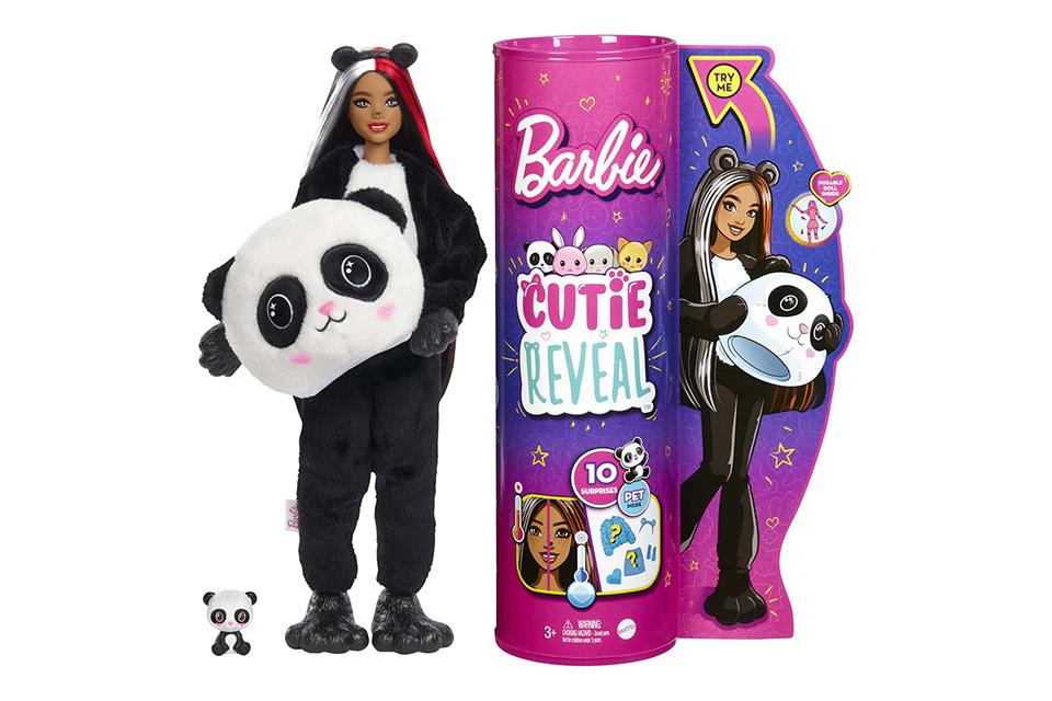 Barbie Cutie Reveal Doll with Panda Costume & 10 Surprises.