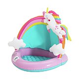 Paddling pool accessories and toys.