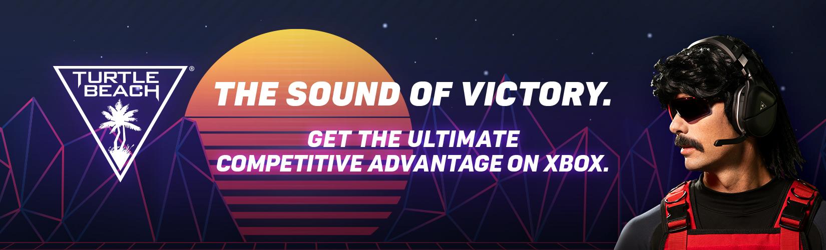 Turtle Beach. The sound of victory. Get the ultimate competitive advantage on Xbox.