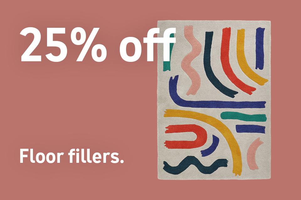 Save 25% off Indoor Rugs using code RUGS25.