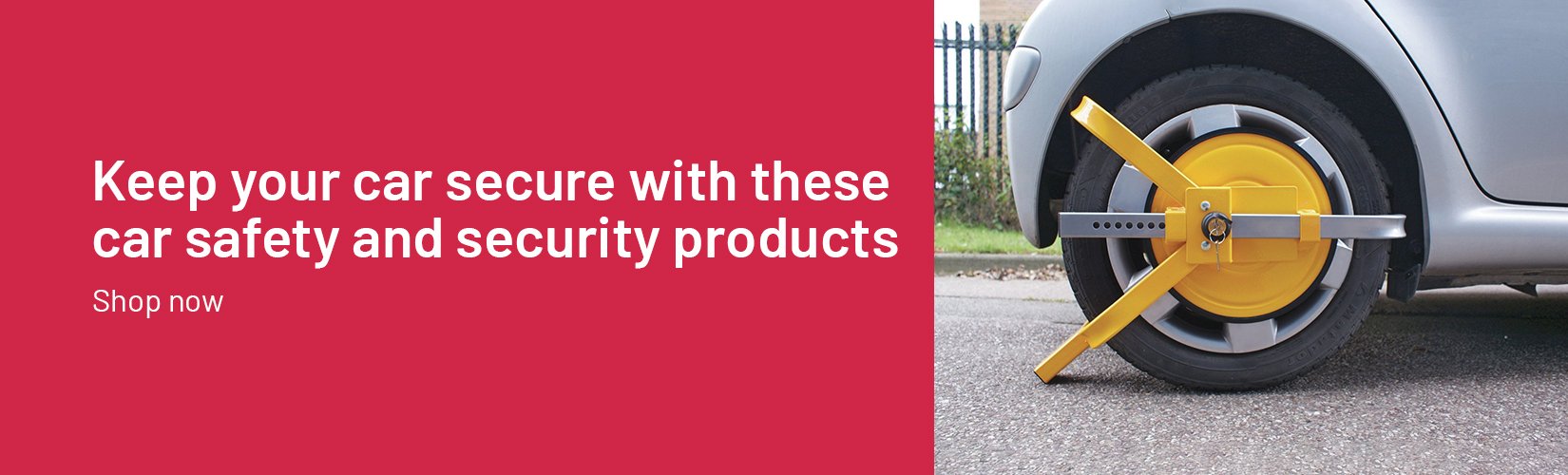 Keep your car secure with these car safety & security products.