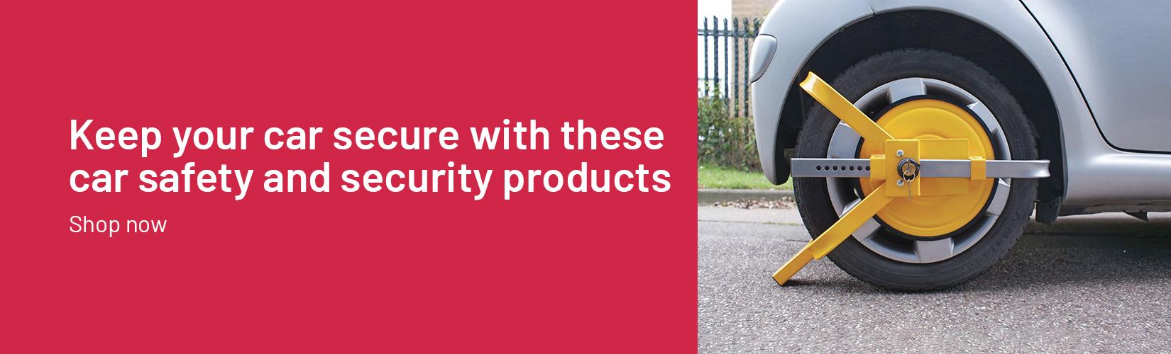 Keep your car secure with these car safety & security products. Shop now.