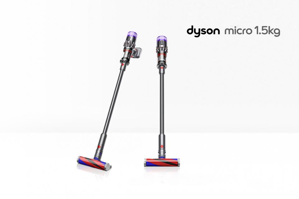2 Dyson micro 1.5kg cordless vacuum cleaners.