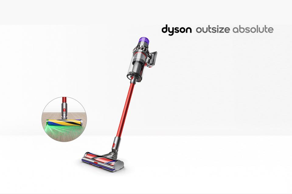 A Dyson Outsize cordless vacuum cleaner.