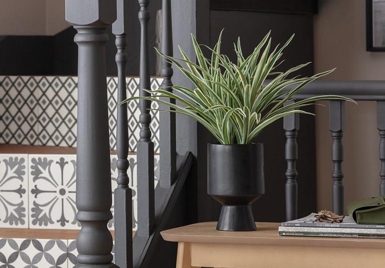 Add some zen to your home office with these artificial plants.
