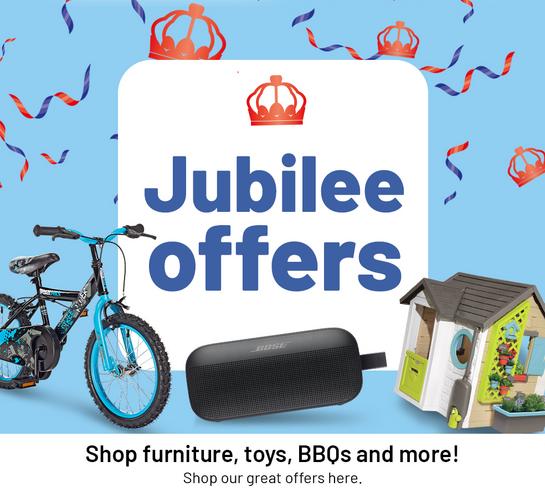 Jubilee offers. Shop furniture, toys, BBQs and more! Shop our great offers here.
