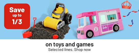 Save up to 1/3 on toys and games. Selected lines. Shop now.