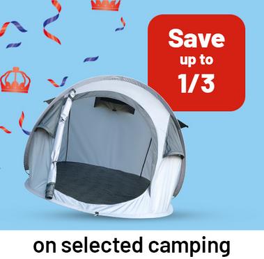 Save up to 1/3 on selected camping.