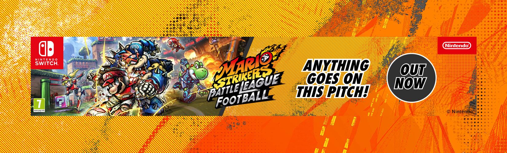 Mario strikers battle league football. Anything goes on this pitch! Out Now.