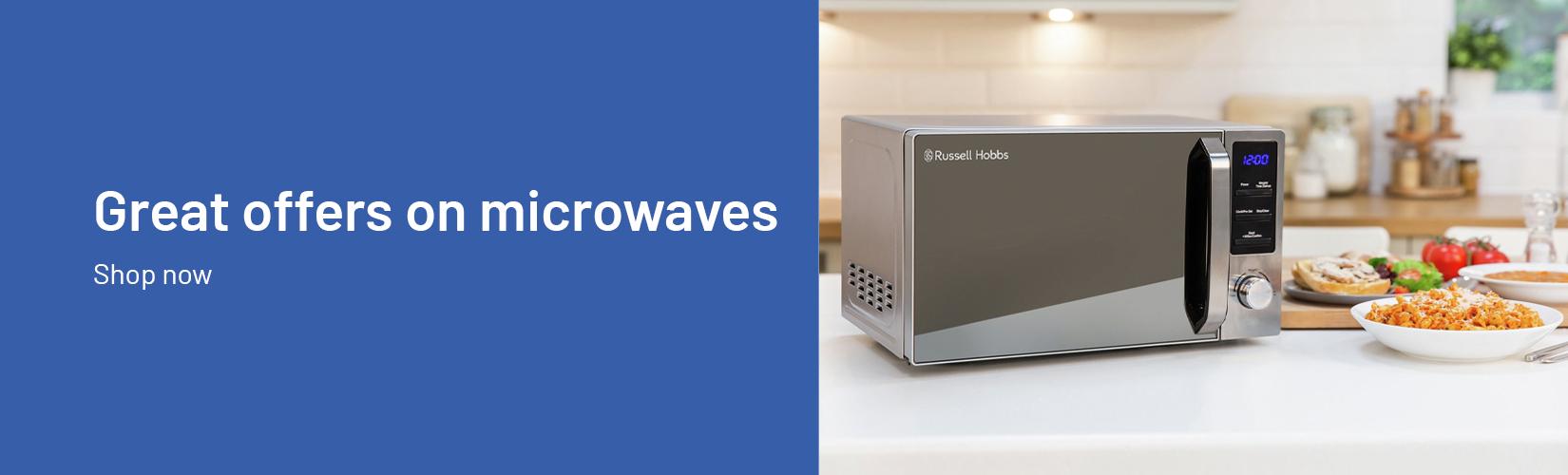 Microwaves from £80.