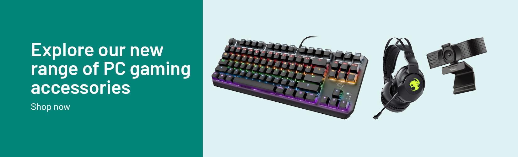 Explore our new range of PC gaming accessories. Shop now.