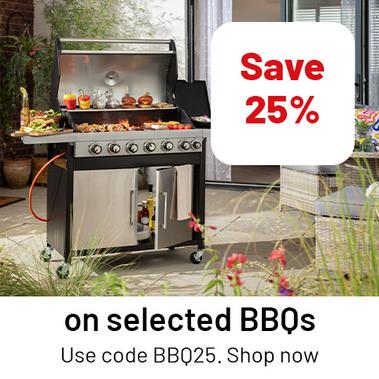 Save 25% on selected BBQs. Use code BBQ25. Shop now!