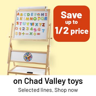 Save up to 1/2 price on Chad Valley toys. Selected lines. Shop now.