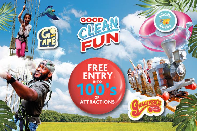 Free entry into 100's of UK and ROI attractions.