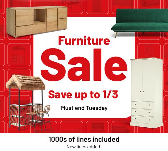 Furniture Sale. Save up to 1/3. Must end Tuesday.