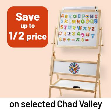 Save up to 1/2 price on selected Chad Valley.