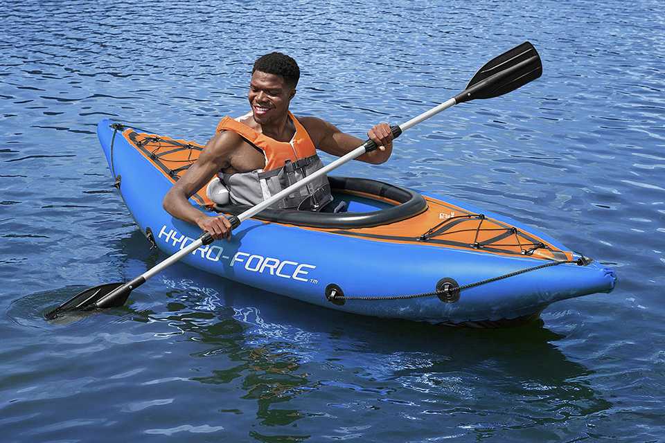 Bestway hydro-force cove champion inflatable kayak.