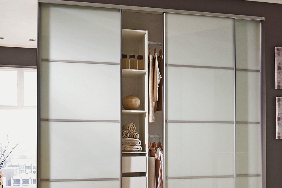 Spacepro Basix 5 Shelf Storage for Sliding Wardrobes - White.