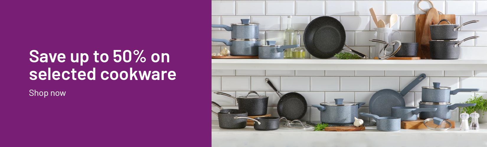 Save up to X on selected cookware.