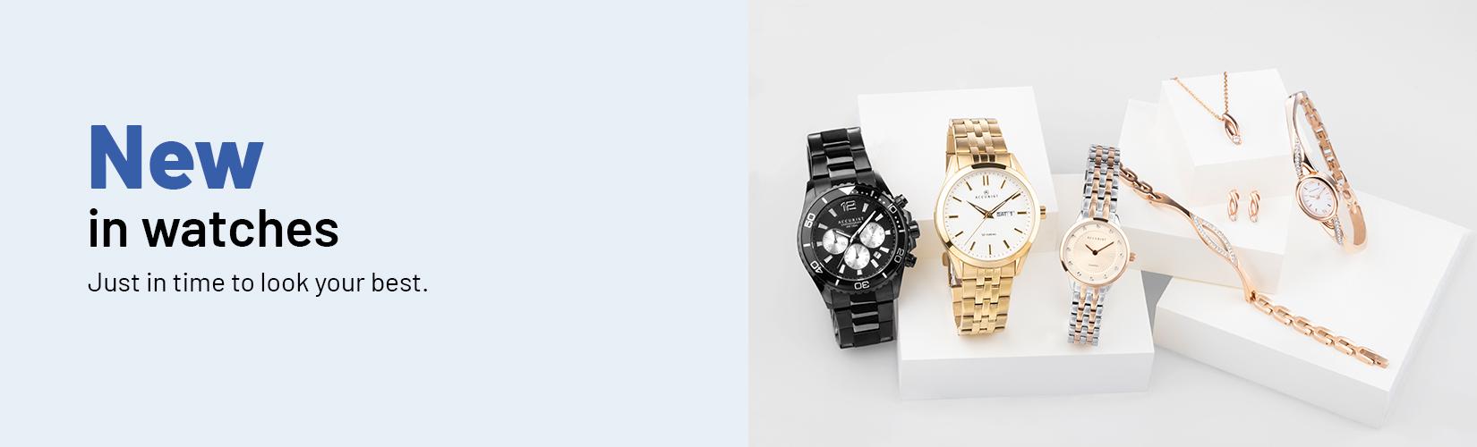 New in watches. Just in time to look your best.
